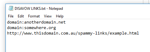 Disavow links instructions Disavow links instructions