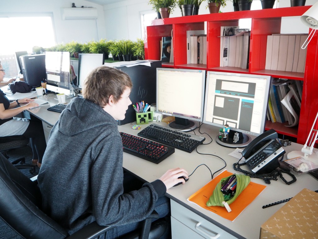 Me busy at work