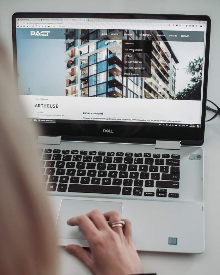 Pact Construction Web Design Perth