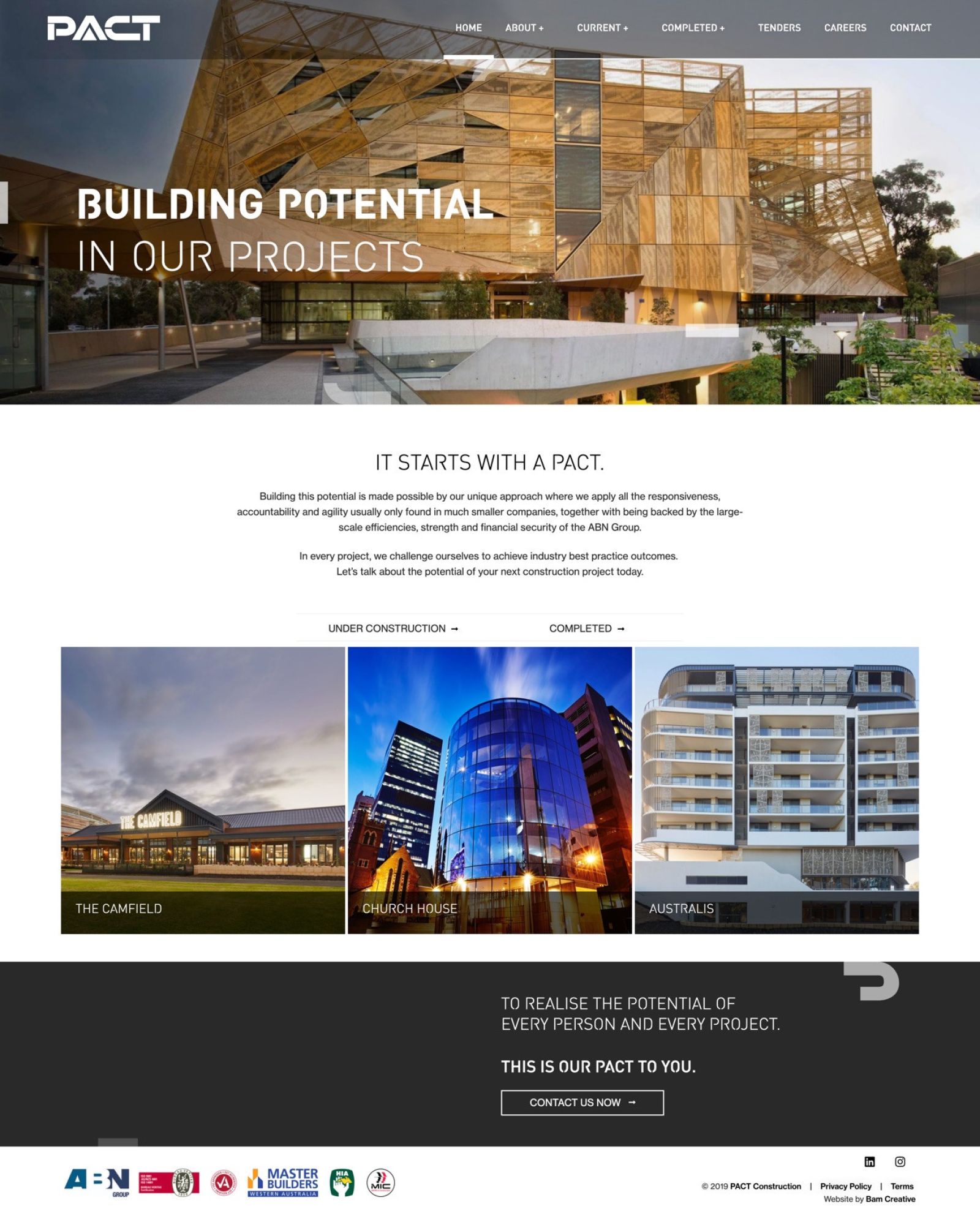 Pact construction website